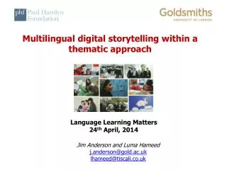 Multilingual digital storytelling within a thematic approach