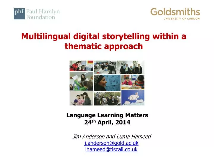 multilingual digital storytelling within a thematic approach