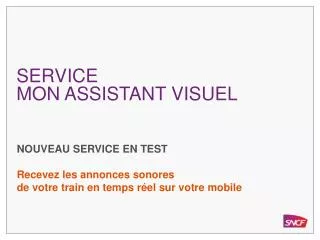 service mon assistant visuel