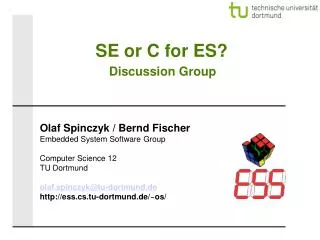 SE or C for ES? Discussion Group