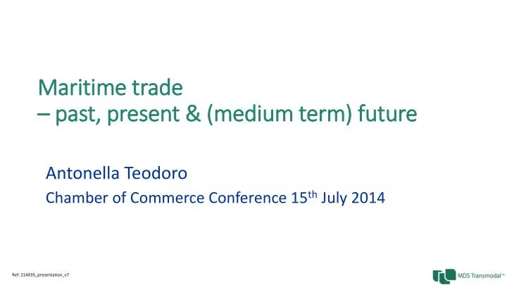 maritime trade past present medium term future