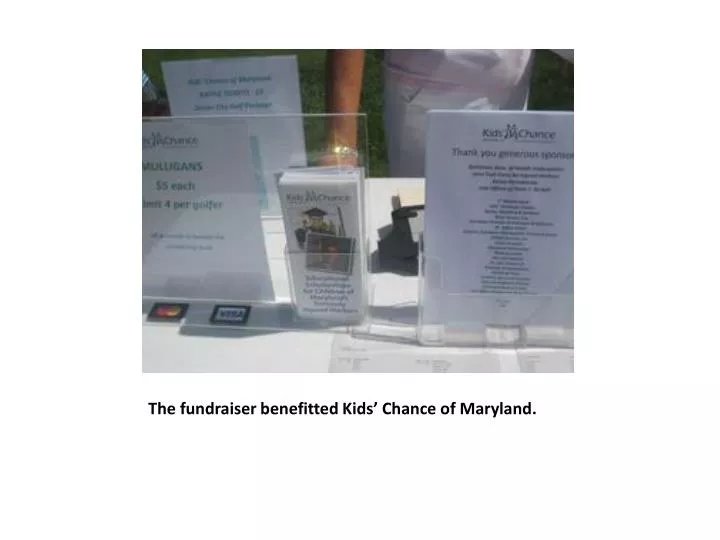 the fundraiser benefitted kids chance of maryland