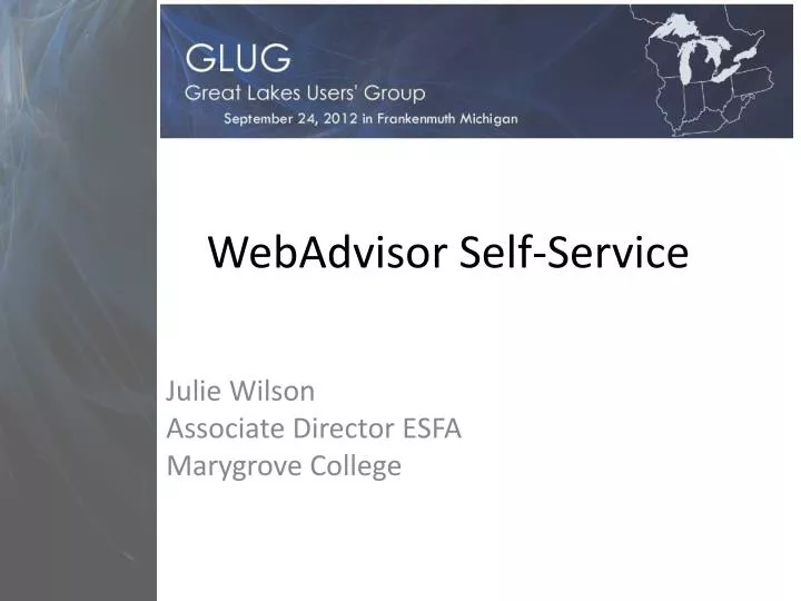 webadvisor self service