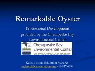 Remarkable Oyster