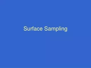 Surface Sampling