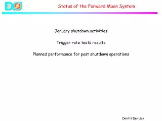 Status of the Forward Muon System