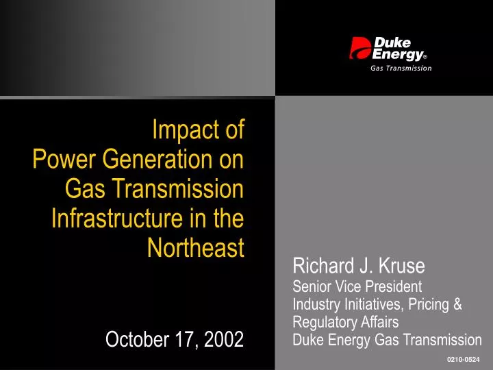 impact of power generation on gas transmission infrastructure in the northeast