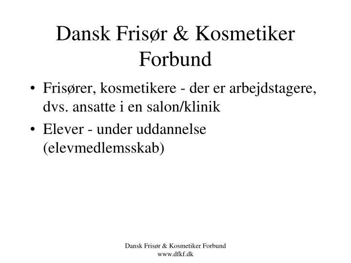 dansk fris r kosmetiker forbund