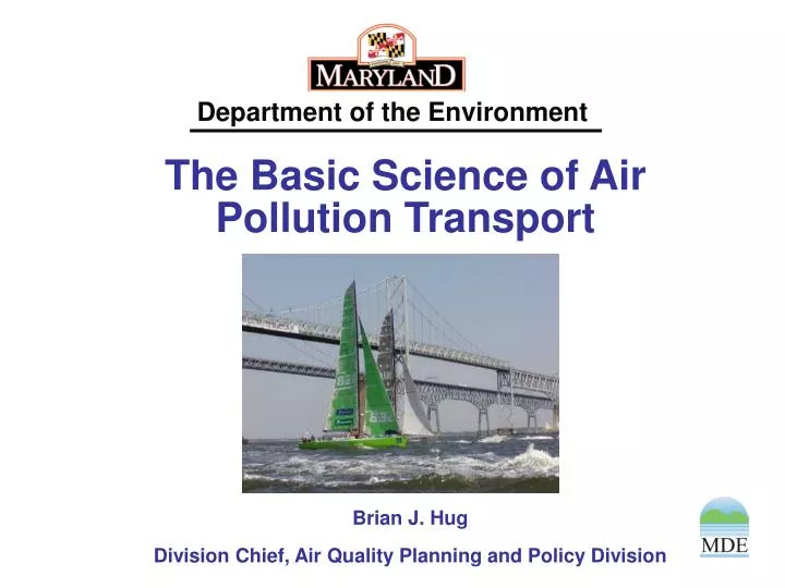 the basic science of air pollution transport