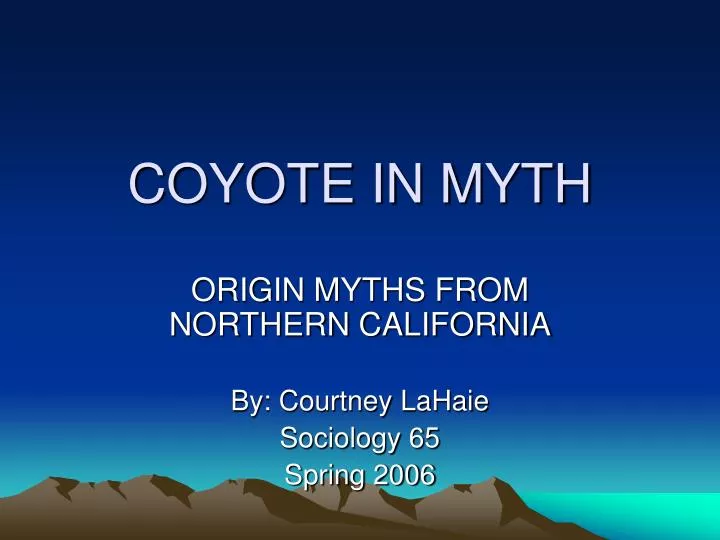 coyote in myth