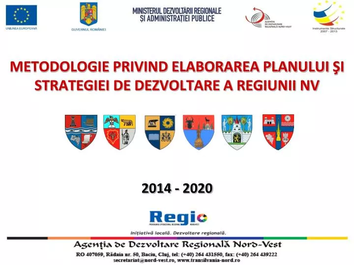 metodologie privind elaborarea planului i strategiei de dezvoltare a regiunii nv