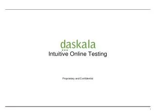 Intuitive Online Testing