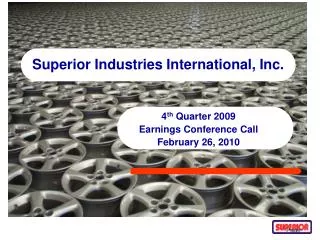 Superior Industries International, Inc.