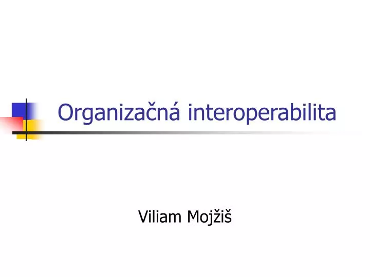 organiza n interoperabilita