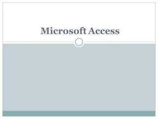 microsoft access
