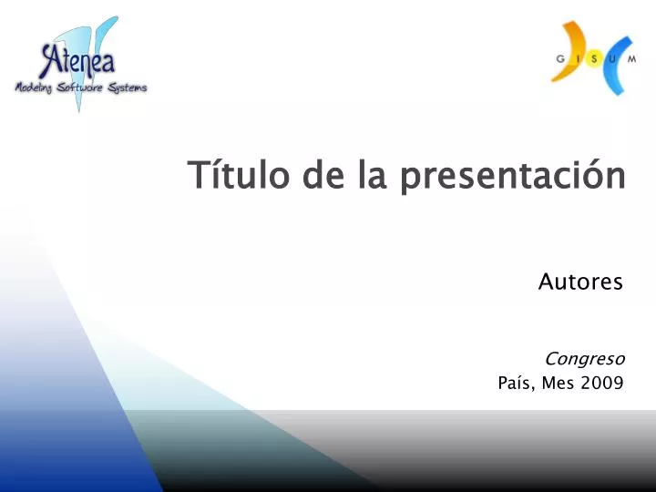 t tulo de la presentaci n