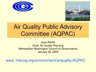 Air Quality Public Advisory Committee (AQPAC)
