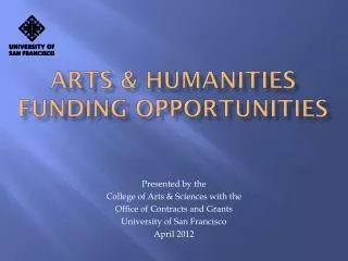 Arts &amp; Humanities funding opportunities