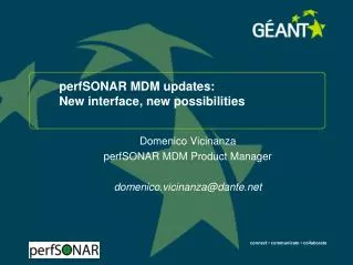 perfSONAR MDM updates: New interface, new possibilities