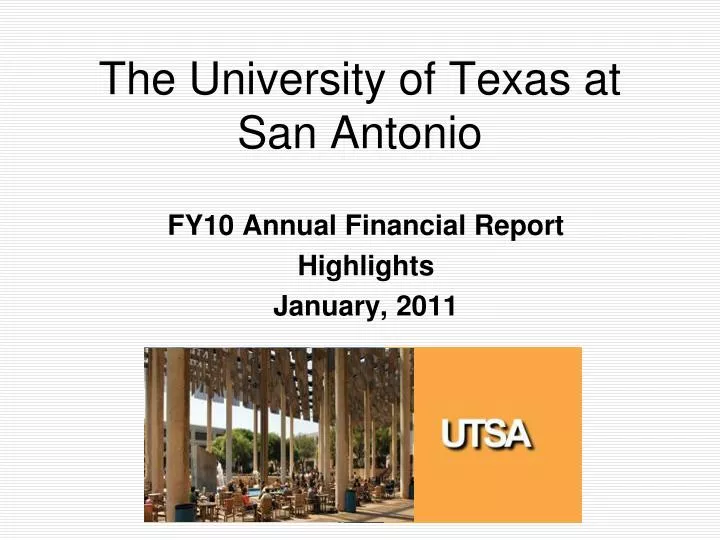 the university of texas at san antonio