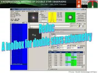 Reduc A toolbox for double stars astrometry