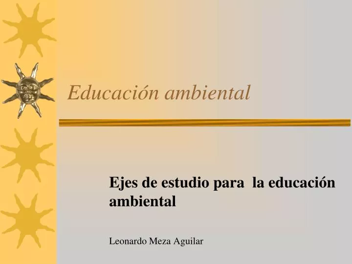 educaci n ambiental