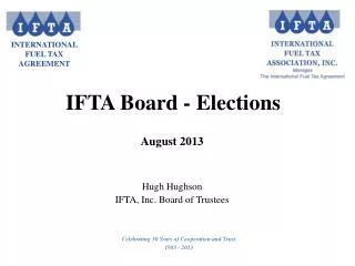 IFTA Board - Elections