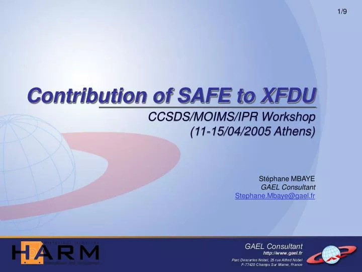 contribution of safe to xfdu