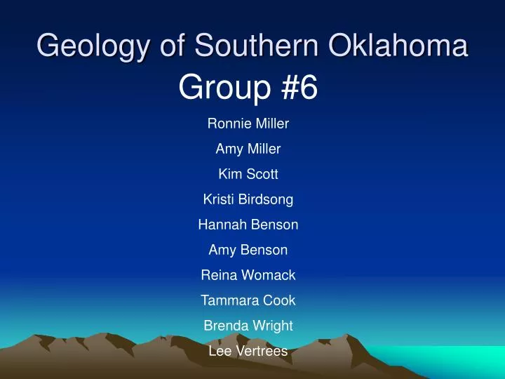 geology of southern oklahoma