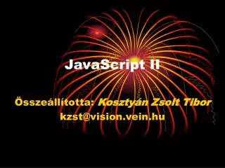 javascript ii