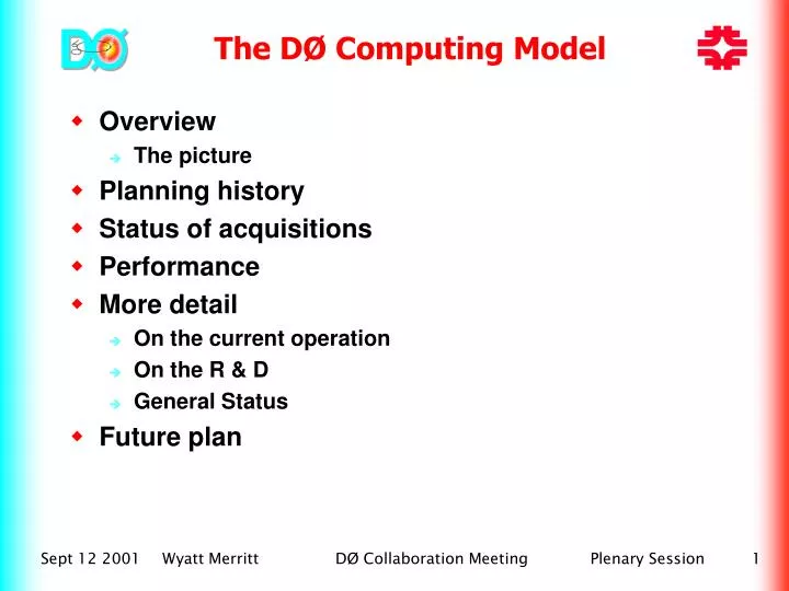 the d computing model