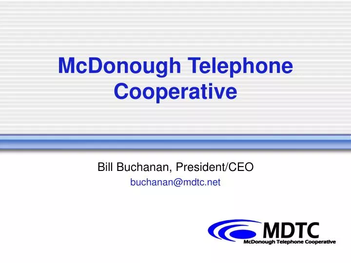 mcdonough telephone cooperative