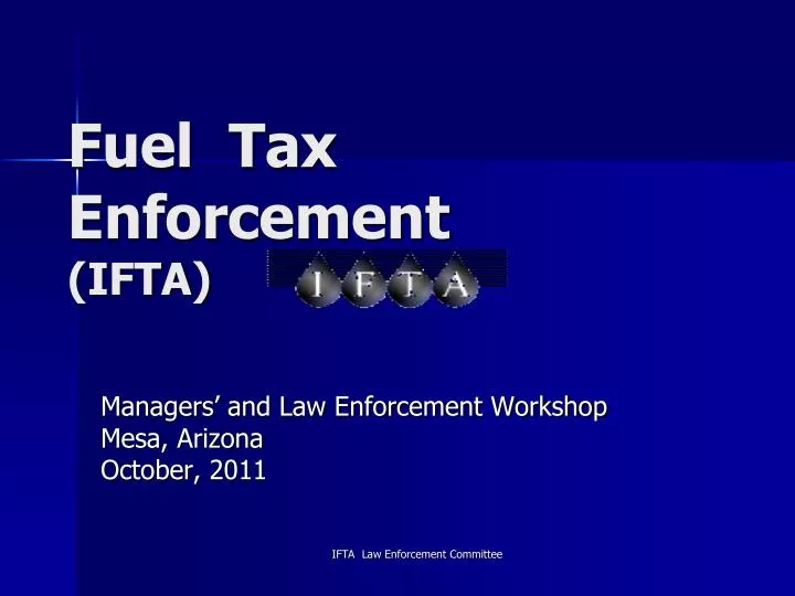 fuel tax enforcement ifta