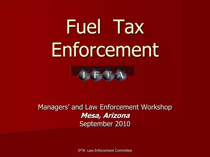 fuel tax enforcement