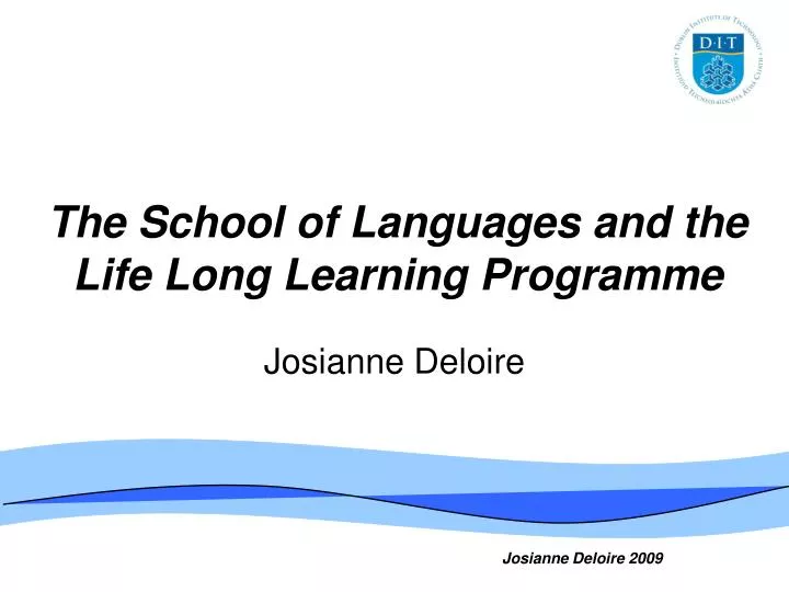 the school of languages and the life long learning programme