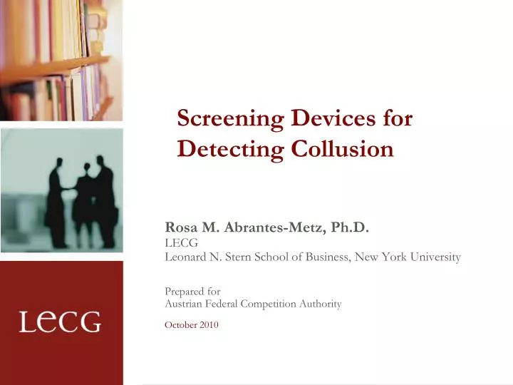 screening devices for detecting collusion
