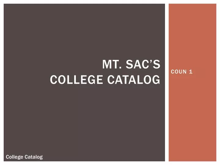 mt sac s college catalog