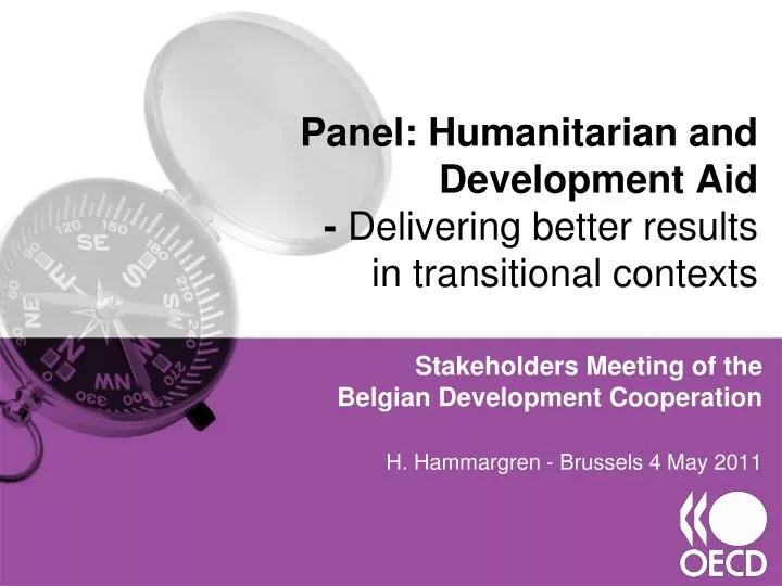 panel humanitarian and development aid delivering better results in transitional contexts