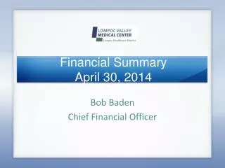 Financial Summary April 30, 2014