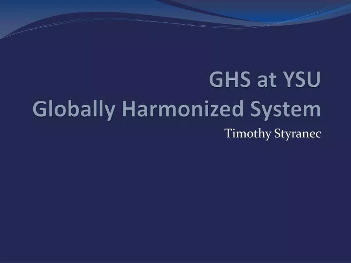 ghs at ysu globally harmonized system