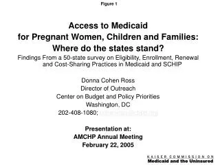 Access to Medicaid for Pregnant Women, Children and Families: Where do the states stand?