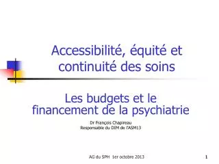 accessibilit quit et continuit des soins