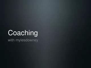 Coaching