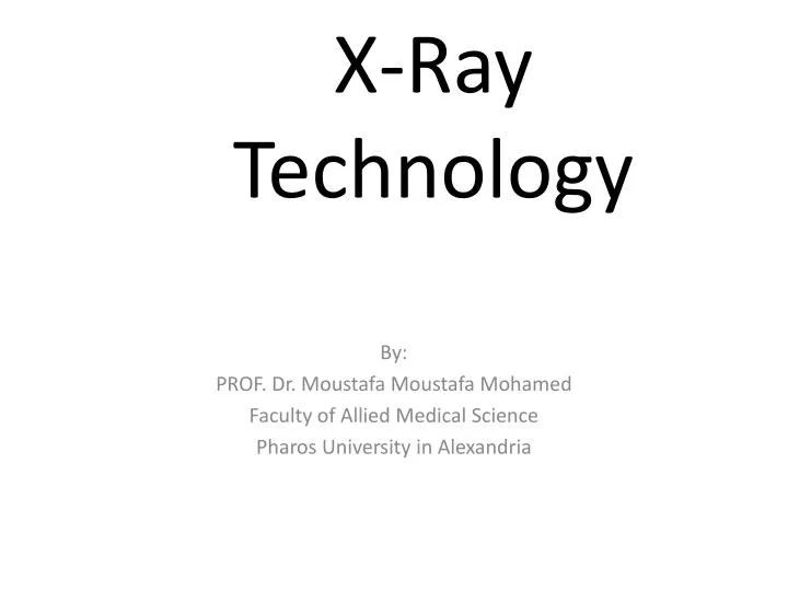 x ray technology