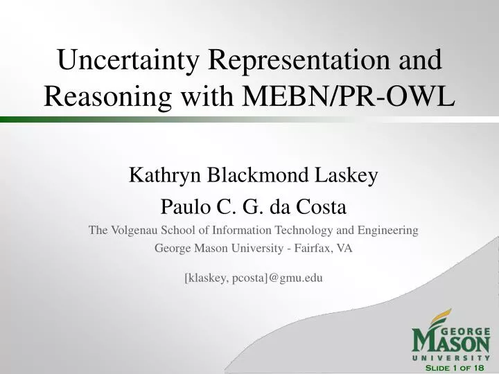 uncertainty representation and reasoning with mebn pr owl