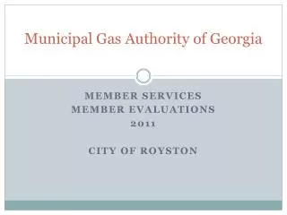 Municipal Gas Authority of Georgia