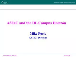 ASTeC and the DL Campus Horizon