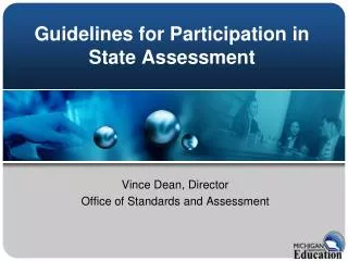Guidelines for Participation in State Assessment