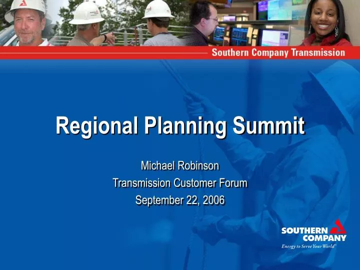 regional planning summit