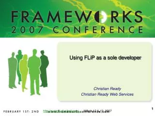 Using FLiP as a sole developer